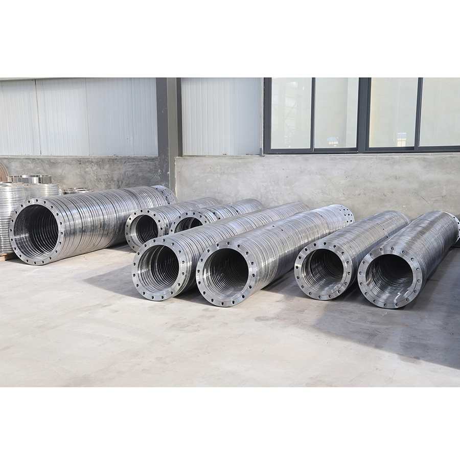 Stacked high-pressure forged steel flanges